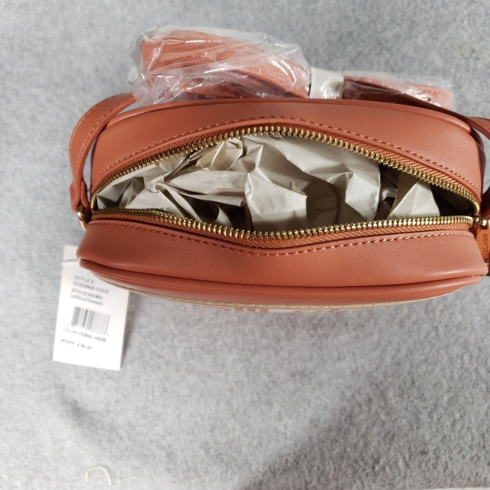 Cavalli Class Lucilla Camera Bag Coral Haze Pink Crossbody NWT Luxury Designer - Picture 3 of 6